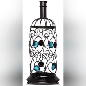 Pink Zebra Wine Bottle Accent Shade